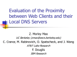 Evaluation of the Proximity between Web Clients and their Local