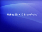 Using SD K12 SharePoint - Sisseton School District 54-2