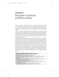 Principles of clinical problem solving