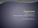 Saponins - WordPress.com