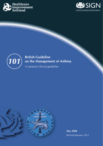 BTS/SIGN Asthma Guideline 2012