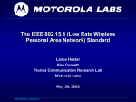 (Low Rate Wireless Personal Area Network) Standard