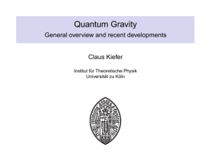 Quantum Gravity - General overview and recent developments