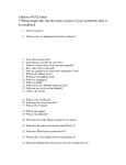 Judaism Answer NOTE Sheet