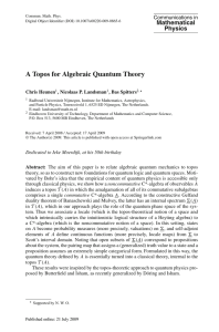 A Topos for Algebraic Quantum Theory
