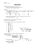 Negative Exponents