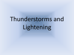 Thunderstorms and Lightening