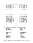 Theatrical Genres and Styles Throughout Time Word Search