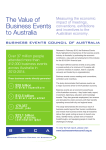 The Value of Business Events to Australia