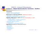 SMA5111 - Compound Semiconductors Lecture 2