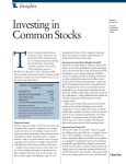 Investing in Common Stocks