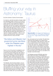 Bluffing your way in Astronomy: Taurus