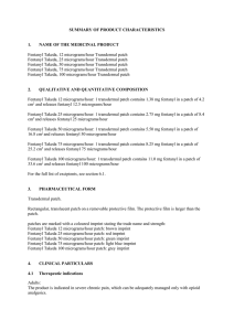 Fentanyl Takeda transdermal patch ENG SmPC