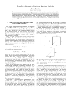 From Path Integrals to Fractional Quantum Statistics