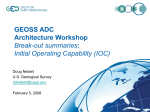 GEOSS ADC Architecture Workshop Initial Operating Capability (IOC)