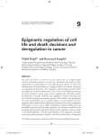 Epigenetic regulation of cell life and death decisions and
