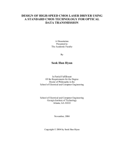 DESIGN OF HIGH-SPEED CMOS LASER DRIVER USING