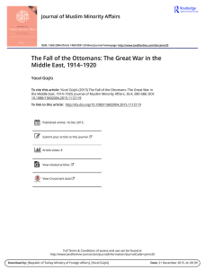 The Fall of the Ottomans: The Great War in the Middle East, 1914