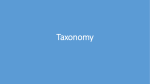Taxonomy and Evolution