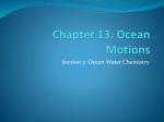 13.3 Ocean Water Chemistry