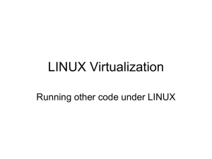 LINUX Virtualization