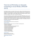Semantic Computing in Social Media