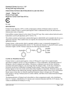 Fentanyl Citrate Injection, USP