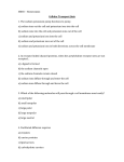 SBI4U – Homeostasis Cellular Transport Quiz 1. The sodium