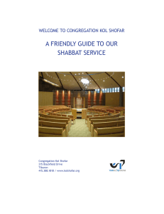 A FRIeNdly GuIde to ouR SHAbbAt SeRvIce