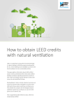 How to obtain LEED credits with natural ventilation