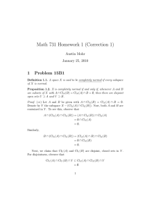 Math 731 Homework 1 (Correction 1)