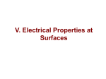 V. Electrical Properties at Surfaces