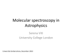 Molecular spectroscopy in Astrophysics