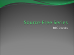 Natural Response Series RLC Circuit