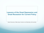Lessons of the Great Depression