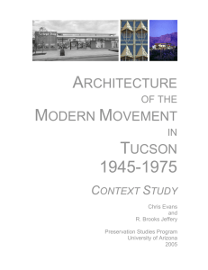 ARCHITECTURE MODERN MOVEMENT TUCSON