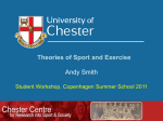 Theories of Sport and Exercise