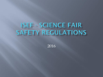 ISEF Safety Regulations 2016 - Bartlesville District Science Fair