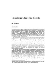 Visualizing Clustering Results