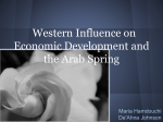 Western Influence on Economic Development and the Arab Spring