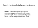 Explaining the global warming theory