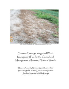 Socorro County Integrated Weed Management Plan