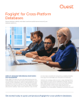 Foglight Solutions for Cross-Platform Database