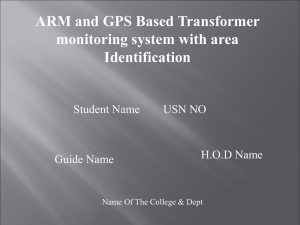 ARM and GPS Based Transformer monitoring system
