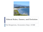Ethical Rules, Games, and Evolution