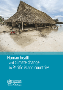 Human health and climate change in Pacific island countries