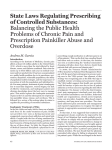 State Laws Regulating Prescribing of Controlled Substances