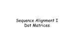 Alignment of pairs of sequences