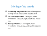 Melting of the mantle