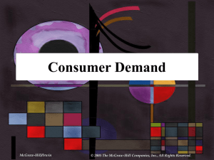 Consumer Demand - McGraw Hill Higher Education